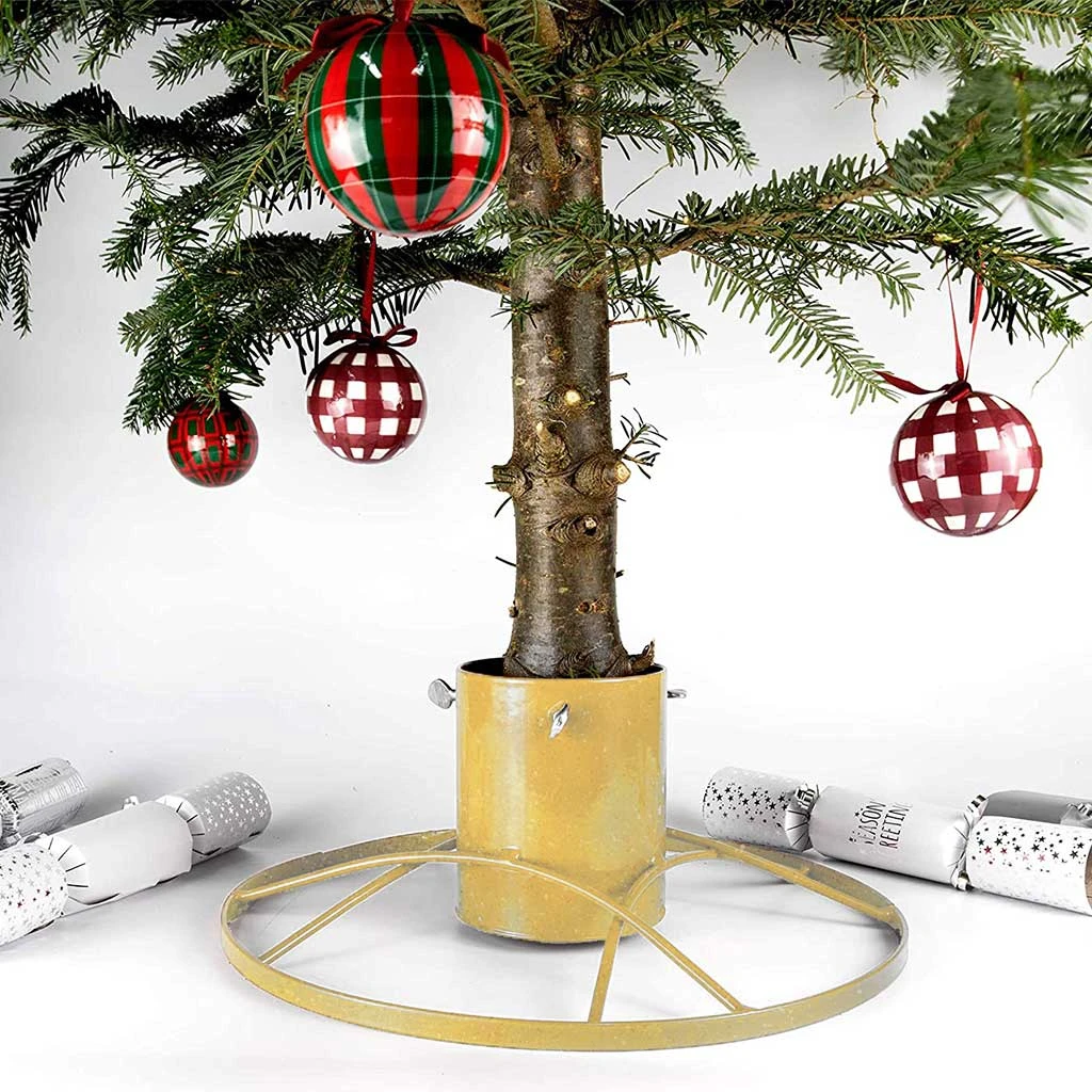 Agriframes Contemporary Christmas Tree Stand 5" - Gold STYLES & COLLECTIONS 3 Agriframes Contemporary Christmas Tree Stand 5" - Gold STYLES & COLLECTIONS