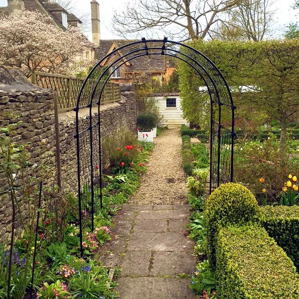 Agriframes Round Pergola With Lattice 9 Agriframes Round Pergola With Lattice