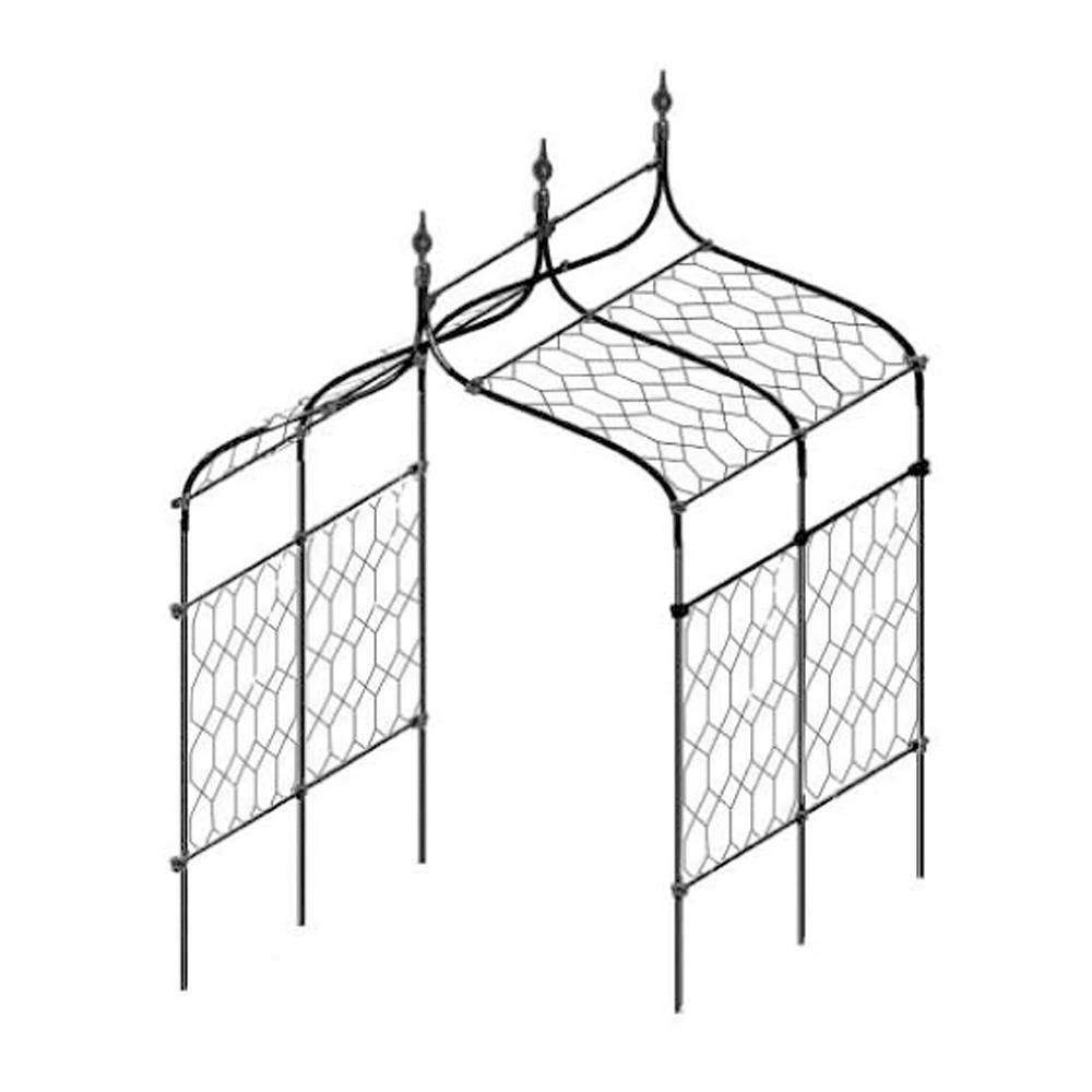 Agriframes Gothic Pergola With Lattice 8 Agriframes Gothic Pergola With Lattice