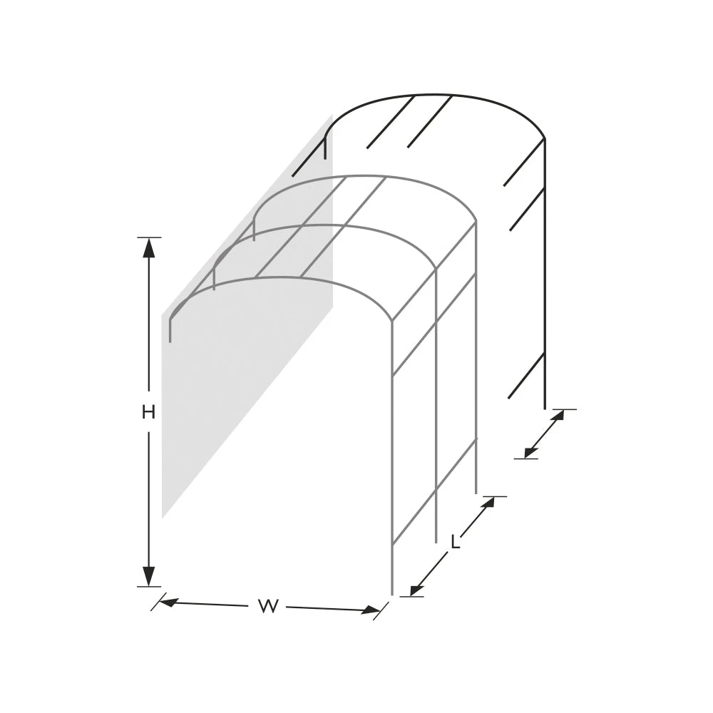 Agriframes ARCHED PERGOLAS Monet Wall Pergola 9 Agriframes ARCHED PERGOLAS Monet Wall Pergola